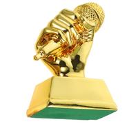 MOBUTOFU Trophée Décoratif en Résine Or pour Compétition de Chant, Trophée Chantant Créatif et Lumineux, Souvenir pour Garçon et Filles et Salle de Classe