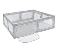 Moby-System Parc Bébé Pliable 200 x 180 X 68, base antidérapante, grille de protection, matériau imperméable, sac transport, gris Gris G