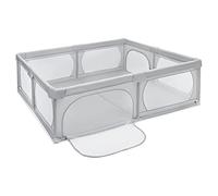 Moby-System Stylo pour bébé, centre d'activités pour enfants, avec base antidérapante, stable, protection imperméable à l'eau, sac de transport, 200x180cm, gris