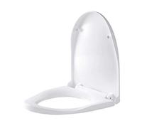 MOBYGKFY Allongée Siège de Toilette en Bois, Robuste moulé avec la Technologie, Toilettes Blanc Couverture Universelle épaissie siège