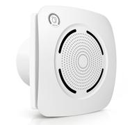 MOCINE Extracteur d’air 100 mm, Aérateur de salle de bain avec hygrostat, W | PC+ABS, silencieux et efficace, contrôle automatique de l’humidité, fonction mémoire, pour salle de bain, WC et cuisine, H06