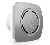 MOCINE Extracteur d’air 100 mm, Aérateur de salle de bain avec hygrostat, Y | PC+ABS, silencieux et efficace, contrôle automatique de l’humidité, fonction mémoire, pour salle de bain, WC et cuisine, H06