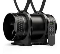 MOCINE Ventilateur de Conduit 100 mm avec Base de Montage, 8 Vitesses | Fonction Minuterie avec Télécommande à Écran, 5000 tr/min, Extracteur d’Air pour Garage, Salle de Bain et Serre