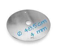 mocisa Plaque de cuisson Ø 48,5 cm pour barbecue baril | Barbecue sphérique | Four à fusée | Acier brut 4 mm | Fabriqué en Bavière | Plancha | Anneau de feu | BBQ Disc