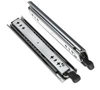 MOCNT 1 Pair Robustes Glissière de Tiroirs avec Serrure 250mm Coulisse à Billes Tiroir 68kg Capacité de Charge Rail Tiroir Coulissant Glissières à Roulement à Billes Extension