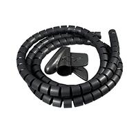 MOCNT 10mm Gaine Spirale Gaine Câble Flexible Fil Rangement Câble Spirale Cache Cable Gestion de Câble Range Organisateur de Câble Manchon Protecteur Tube Longueur 2Meters