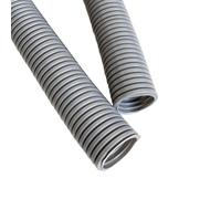 MOCNT Gaine Câbles Électriques Voiture Ondulée Flexible Protection Cache Fermé Tuyau Fil Isolante Conduit Tube Rangement Câble Gris Extérieur 28mm Long 15 Mètres