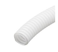 MOCNT Gaine Câbles Électriques Voiture Ondulée Flexible Protection Cache Fermé Tuyau Fil Isolante Conduit Tube Rangement Câble Blanc Extérieur 10mm Long 15 Mètres
