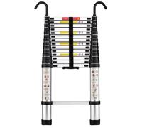 MOCOERL Échelle télescopique 3,2 m - Aluminium, charge 150 kg, accoudoir amovible