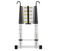 MOCOERL Échelle télescopique 5,0 m - Aluminium 1,5 mm - Charge 150 kg - Coulissante