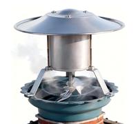 Mocoli 120W Extracteur de Fumée, Grand Format 17,5-24 cm Ventilateur de Cheminée à 4 Pales Silencieux Ventilateur de Cheminée Wood Stove Fan on Duct