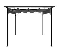 &Mode Arche à roses - Pergola avec toit rétractable anthracite 3x3 m acier 180 g/m² Sale881563