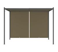 &Mode Arche à roses - Pergola de jardin avec auvent rétractable 3x3 m Taupe 180 g/m² Sale819858