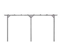 &Mode Arche à roses - Pergola de jardin Gris 400x40x205 cm Bois de pin imprégné Sale935195