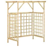 &Mode Arche à roses - Pergola de jardin pour poubelles doubles Bois de pin imprégné Sale531900