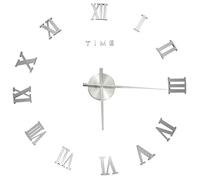 &Mode Horloge Salon décor - Horloge murale 3D Design Argenté 100 cm XXL Sale330641