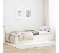 &Mode Lit 1 Personnes - BEWI - Structure de lit Adulte/enfant - d'angle Autre avec tête de lit Crème 100 x 200cm 582123