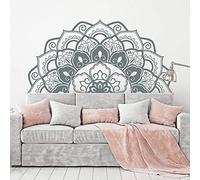 Mode Mandala Stickers Muraux Art Demi Mandala Tête de Lit Décor À La Maison Vinyle Bohème Stickers Muraux Chambre Yoga Studio Mur 140 * 70 Cm