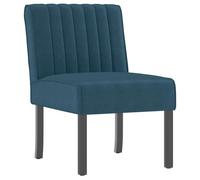 Mode Meuble de Siège - vidaxl - Fauteuil sans accoudoirs bleu velours - pour maison N1B1231