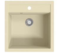 Mode Quincaillerie - vidaxl - Évier de cuisine Granit Seul lavabo Beige - pour maison N1B4153