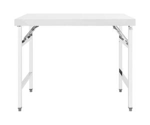 &Mode Table Plan de Travail - pliable de cuisine 100x60x80 cm Inox Sale805312