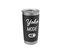 Mode Yoko Activé Nom Drôle Gobelet isotherme en acier inoxydable double paroi