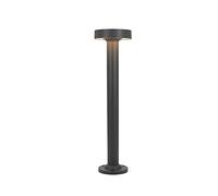 MODEBHD Borne lumineuse LED IP65 étanche pour allée extérieure, allée, pilier, lampe de cour, jardin, pelouse, luminaire de 61 cm, luminaire simple et moderne, lampe à colonne noire, éclairage de chem
