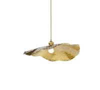 MODEBHD Lampe à suspension feuille de lotus, plafonniers à abat-jour en métal nordique, mini plafonnier créatif, luminaires à fil de suspension dorés modernes et industriels pour cuisine, salle à mang