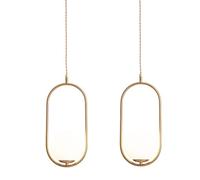 MODEBHD Lampe à Suspension Ronde en Verre forgé Simple et créative, Lustre à tête Unique à vis E27, luminaires de Plafond, décoration de Balcon pour Salon et Chambre à Coucher