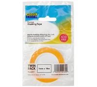 Model Craft Lot de 2 1 mm Ruban adhésif de masquage de précision, Plastique, Jaune, Lot de 2