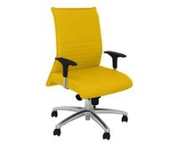 Modèle 207SBALI100 confidente Fauteuil ergonomique pour les visiteurs avec mécanisme synchrone et réglable en hauteur Assise et Noir