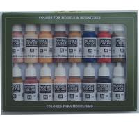 Modèle Couleur Vallejo 70125 Teintes pour le visage et la peau 16 x 17 ml Peinture pour aérographe