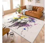 ModèLe D'Attrape RêVes à L'AquarelleTapis de Salon et Chambre 80x150 cm Facile d’Entretien, Dos Antidérapant TPR Blanc Tapis Moderne à Poils Courts, Adapté pour Bureau, Enfants et Animaux
