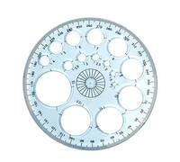 Modèle de cercle | Pochoirs de dessin ronds en forme de maison | Créateur de cercles avec modèles de cercles intégrés, modèles de cercles en acrylique, gabarits de forme de règle de mesure