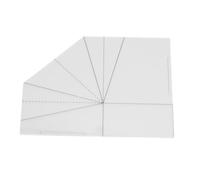 Modèle de couture pour panier à provisions pliable, règle de couture transparente en acrylique pour sac à main, outil de patronage réutilisable pour la courtepointe, idéal pour (8 pouces)