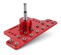 Modèle de perçage pour charnières et fixations de planches, en aluminium, pour travaux de menuiserie DIY