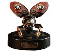 Modèle de tortue, design steampunk, élément lumineux LED, plaque en forme de tortue avec motif de pièce d'or