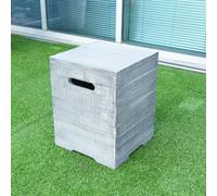 MODENO Couverture pour bouteille de gaz de 5 kg, aspect bois, env. 40x40x51cm