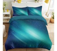 Modern Abstract Microfiber Duvet Cover Set Calm Dreamy Elegant Minimalist Art Starry Sky Print Bedding Set with 2 Pillowcases, Reversible Design Super King Size 115" x 93" for Kids and Adults