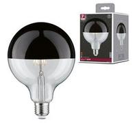 Modern Classic Edition Standard 230 V Globe LED Calotte réflectrice E27 G125 600lm 6,5W 2700K gradable Calotte réflectrice en chrome noir Calotte réflectrice en chrome noir G