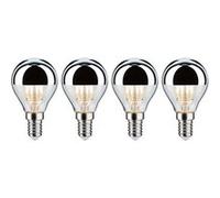 Modern Classic Edition Standard 230 V Sphérique LED Calotte réflectrice E14 4x440lm 4x4,8W 2700K gradable Calotte argentée Calotte argentée G