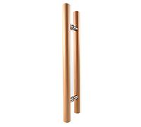 Modern Push Pull Gate Bar/H Shaped Round Gate Hardware 0.4/0.6/0.8/1/ 1.2/1.5 M Long,Door Pull Handle Sliding Barn Door Handles Wood(Length 60cm(24inch))