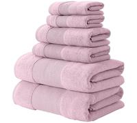 Modern Threads Amrapur Overseas Air Cloud Lot de 6 Serviettes 100% Coton zéro Torsion - Serviettes de Bain, essuie-Mains et débarbouillettes, Super absorbantes et à séchage Rapide, 500 g/m², Douces
