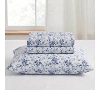 Modern Threads Ensemble de draps 4 pièces en Flanelle 100% Coton - Douce et Durable pour Toutes Les Saisons, pour Grand lit Brittany