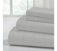 Modern Threads Parure de lit en microfibre douce - Draps de lit luxueux en microfibre - Comprend un drap plat, un drap-housse avec poches profondes et des taies d'oreiller, bleu vapeur pour lit double