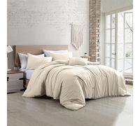 Modern Threads Parure de lit, Microfibre, Noix de Coco, Grand lit
