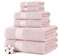 Modern Threads Spun Loft Ensemble de 6 pièces 100% Coton peigné - Serviettes de Bain, essuie-Mains et débarbouillettes Super absorbantes et à séchage Rapide - 600 g/m² - Doux et Pelucheux, 68,6 x