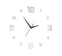 Modern Wall Timepiece - Large Decal Decor, Bedroom Accent Gear | Silent Quartz Engine | Living Room Bedrooms, Numerals Create Wall Clock Accent Decor Item