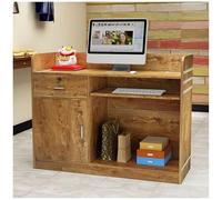 Modern Woo Petite table de réception avec compteur de trésorerie Sto pour halls, salons de vente au détail 120 x 42 x 92 cm Slish & Functal