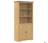 Moderne Bibliothèque BODO - BONNIE - Meuble Étagère - support livres - Marron miel 82x40x173cm &EU30254